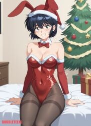 ai_assisted ai_generated anime anime_style christmas mikoto_urabe mysterious_girlfriend_x urabe_mikoto