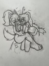 sex sonic_(series) tastefulanatomy traditional_art whisper_the_wolf