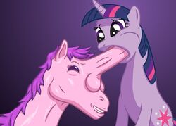 animal_ears balls equine fellatio female friendship_is_magic hair horn horse male monophallia my_little_pony oral oral_sex penis penis_horn pony sex smooth_skin tail twilight_sparkle_(mlp) two_tone_hair unicorn what