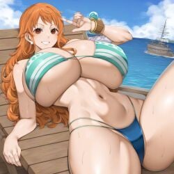 ai_generated bikini brutoaimage female female_only nami_(one_piece) one_piece