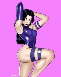 1girls armpit_fetish armpits arms_behind_head arms_up asian_female beghast clothed female high_resolution highres latex latex_bodysuit light-skinned_female looking_at_viewer marvel marvel_comics marvel_rivals pale-skinned_female pale_skin pin_up pinup psylocke psylocke_(marvel_rivals) solo solo_female x-men