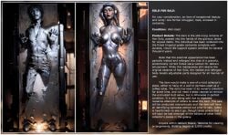 ai_assisted ai_generated breasts carbonite for_sale han_solo inanimate_transformation mtf_transformation species_transformation star_wars text transformation transviscera twi'lek