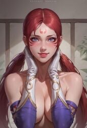 1girls 2024 2d 2d_(artwork) 2d_artwork ai_generated blush covered_nipples elbow_gloves female female_only gloves human human_female human_only kunimitsu light-skinned_female light_skin long_hair looking_at_viewer medium_breasts nai_diffusion namco namco_bandai red_hair smile solo solo_female stable_diffusion standing tekken tekken_1 tekken_2 tekken_7 tekken_tag_tournament tekken_tag_tournament_2 twintails video_game_character video_games