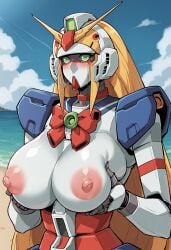 1girls ai_generated civitai female female_focus g_gundam gundam interfusor mecha mecha_musume mobile_doll nobel_gundam tagme