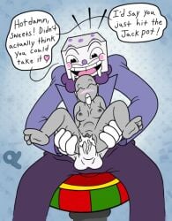 cuphead_(game) dick girl king_dice male_focus pussy