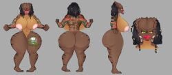 alien beautiful character_concept character_design curvy hot monster monster_girl original_character predator reference_sheet ryuu_ga_gotoku sexy tattoo yautja