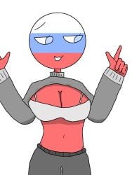 1female 1girls 2024 countryhumans countryhumans_girl grimfalas only_female russia_(countryhumans) white_background