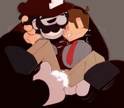 avislimed biting_lip creepypasta fingering fingering_through_clothes friday_night_funkin friday_night_funkin_mod gay male male_only mario mario_(series) marios_madness mr._sys mx_(mario_85) size_difference tagme you_cannot_beat_us_(nintendo_comercial)