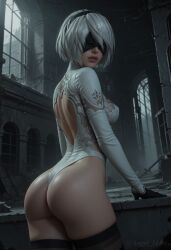 yorha 2b from nier: automata by angel light