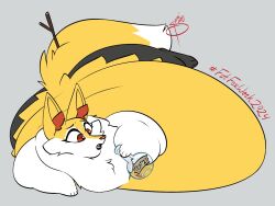 big_ass braixen bubble_butt female feral furry huge_ass overweight pokémon_(species) pokemon pokemon_(species) sumisune tagme