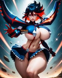 1girls ai_generated alternate_breast_size asian asian_bimbo asian_female big_breasts bimbo breasts_bigger_than_head dat_ass dumptruck_ass female_only hourglass_figure huge_breasts kamui_(kill_la_kill) kill_la_kill kw0337 matoi_ryuuko paag pale-skinned_female pale_skin senketsu solo solo_female tagme thick_thighs thunder_thighs thunderthighs venus_body voluptuous voluptuous_female wide_hips