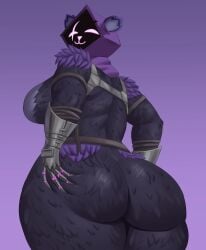 1girls anthro ass big_ass big_breasts bottom_heavy breasts bubble_butt chubby epic_games fat_ass female female_only fortnite goldcrustedchicken hand_on_ass hand_on_own_ass huge_ass huge_breasts large_ass looking_at_viewer looking_back png raven_team_leader redraw slightly_chubby solo thick_ass thick_thighs thunder_thighs wide_hips