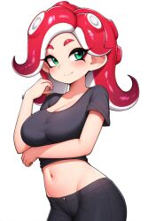 aged_up ai_generated female midriff novelai octoling octoling_girl octoling_rival splatoon splatoon_(series)