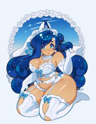 big_breasts breasts cleavage constellor female furry huge_breasts tagme thick_thighs wedding_lingerie wide_hips