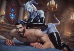 ai_generated anal anal_sex blizzard_entertainment dickgirl dickgirl/male dickgirl_on_male dominatrix draenei draenei_futa futa_on_male futa_with_male futadom futanari malesub murmii submissive submissive_male warcraft world_of_warcraft