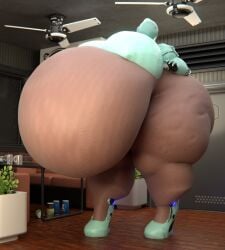 3d bbw big_ass big_breasts breasts bubble_butt cellulite female haydee haydee_(game) huge_ass huge_breasts obese overweight overweight_female qzk_forte tagme thick_thighs wide_hips