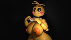 3d 3d_(artwork) animatronic big_breasts blender blender_(software) breasts curvaceous curvy digital_media_(artwork) female female_focus female_only five_nights_at_freddy's fnaf heart-shaped_pupils hi_res looking_at_viewer machine robot robot_girl robot_humanoid seductive seductive_eyes seductive_look seductive_smile short_tail tagme thick tits_out toy_chica_(fnaf) toy_chica_(love_taste) wide_hips