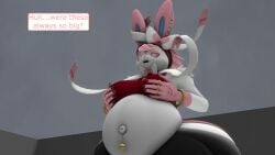 big_ass big_breasts breasts bubble_butt busty_boy eeveelution huge_ass kingofthekabuto pokémon_(species) pokemon queenofthekabuto sylveon