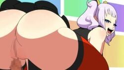 1boy1girl animated ass big_ass cowgirl_position kaguya_luna kaguya_luna_(character) phat_ass sex tagme the_moon_studio twintails unknown_artist video virtual_youtuber vtuber