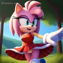 ai_generated amy_rose mobian_(species) mobians.ai no_panties sillysailor sonic_(series)