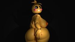 3d 3d_(artwork) animatronic ass_focus big_ass big_breasts blender blender_(software) curvaceous curvy digital_media_(artwork) female female_only five_nights_at_freddy's fnaf hi_res looking_at_viewer machine robot robot_girl robot_humanoid short_tail thick_thighs thighs toy_chica_(fnaf) toy_chica_(love_taste) wide_hips