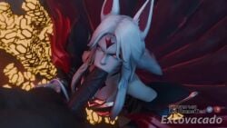 3d 3d_animation :>= ahri akujisaitova animal_ears animated blowjob clothed_female couple cum cum_in_mouth cum_inside dark-skinned_male dark_skin deepthroat excovacado fellatio fox_ears fox_girl hand_on_head huge_cock imminent_sex immortalized_legend_ahri league_of_legends monster_girl multiple_tails nine_tailed_fox oral oral_sex penis penis_in_mouth riot_games slim_male sound tagme tail video vranimeted white_hair