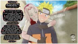 1boy 1girls 3d 3d_(artwork) anime before_sex blonde_hair blue_eyes blush blush_lines english_text female green_eyes highv0ltage horny hugging human kissing light-skinned_female light-skinned_male male naruto naruto_(series) naruto_shippuden pink_hair sakura_haruno saliva_trail seductive_look seductive_smile sfm source_filmmaker steam steaming_body steamy_breath straight sweat sweating sweaty text uzumaki_naruto