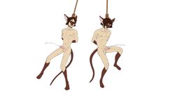 anthro asphyxiation cum death double_kill dying furry furry_only hanged male male_death male_only male_ryona noose penis snuff twins