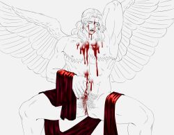 blood blood_angels cuntboy hairy_pussy imperium_of_man long_hair long_hair_male mastectomy_scar post-human primarch pubic_hair sanguinius_(warhammer_40k) sigmansfw warhammer_(franchise) warhammer_40k wings