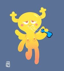 absurd_res after_oral anothercartoon anthro antlers blush bodily_fluids breasts cartoon_network cum cum_on_face cum_string disembodied_penis duo fairy felid feline female floating genital_fluids genitals gumball_watterson hi_res holding_penis horn looking_pleasured male male/female mammal nipples penis penny_fitzgerald pussy the_amazing_world_of_gumball unavailable_at_source wings