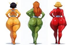 3girls ai_generated alex_(totally_spies) big_ass big_breasts big_thighs breasts bust busty chest clover_(totally_spies) curvaceous curvy curvy_figure daidouji_(artist) daidoujipv digital_media_(artwork) dumptruck_ass dumptruck_butt enormous_ass enormous_breasts fat_ass female gigantic_ass gigantic_breasts hips hourglass_figure huge_ass huge_breasts huge_thighs large_ass large_breasts large_thighs legs light-skinned_female light_skin massive_ass massive_breasts mature mature_female sam_(totally_spies) slim_waist thick thick_ass thick_hips thick_legs thick_thighs thighs totally_spies voluptuous waist wide_ass wide_hips wide_thighs