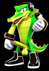 1boy 3d 3d_(artwork) ai ai_art ai_generated male male_only novelai sega solo sonic_(series) sonic_the_hedgehog_(series) vector_the_crocodile