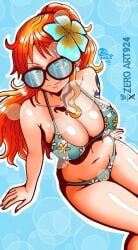 1girls adult adult_female arm_support arm_tattoo bare_arms bare_belly bare_chest bare_hands bare_hips bare_legs bare_midriff bare_navel bare_shoulders bare_skin bare_thighs belly belly_button bikini bikini_bottom bikini_only bikini_top blue_background breasts busty busty_female cleavage collarbone curvaceous curvaceous_body curvaceous_female curvaceous_figure curvaceous_hips curvaceous_thighs curvy curvy_body curvy_female curvy_figure curvy_hips curvy_thighs exposed_arms exposed_belly exposed_chest exposed_hips exposed_legs exposed_midriff exposed_navel exposed_shoulders exposed_skin exposed_thighs female female_focus female_only fingernails fingers flower flower_hair_ornament flower_in_hair flower_on_head groin hair_ornament half_naked half_nude head_tilt high_resolution highres hourglass_figure large_breasts lean_figure long_hair looking_at_viewer mature mature_female midriff nail_polish nails naked naked_female naked_woman nami nami_(one_piece) narrow_waist navel nude nude_female nudity one_piece orange_eyebrows orange_eyes orange_eyes_female orange_hair orange_hair_female ponytail red_fingernails red_nail_polish red_nails semi_nude shoulders simple_background sitting slender_body slender_waist slim_waist smile smiley_face smiling smiling_at_viewer solo string_bikini sunglasses sunglasses_on_head swimsuit swimwear tattoo tattoo_on_arm tattooed_arm thick_thighs thighs tilted_head upper_body wide_hips zeroart924
