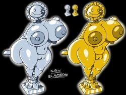 1girls alex_nsfw anthro anthrofied ass breasts breasts female flora_fauna gijinka object plant plant_girl plant_humanoid plantie plants_vs._zombies plants_vs_zombies popcap_games pussy statue sunflower_(pvz) x_alexnsfw2