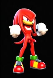 1boy 3d 3d_(artwork) ai ai_art ai_generated knuckles_the_echidna male male_only novelai sega solo sonic_(series) sonic_the_hedgehog_(series)