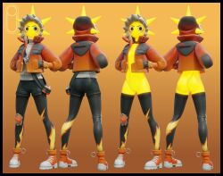 1female 1girl 1girls 2025 2025s 3d 3d_(artwork) 3d_model absurd_res absurdres ass black_eyes black_shorts blush bottomwear breasts butt clothed clothing crossgender digital_media_(artwork) elemental_creature elemental_humanoid epic_games eyelashes female female_focus female_only footwear fortnite fortnite:_battle_royale full-length_portrait genderswap genderswap_(mtf) genitals glowing glowing_body glowing_skin hi_res hood humanoid humanoid_female jacket legwear looking_at_viewer mtf_crossgender orange_jacket pantyhose pickle_juice portrait pussy rear_view rule63 rule_63 shiny_body shiny_skin shirt shoes shorts simple_background smile smiling smiling_at_viewer solo solo_female solo_focus standing stockings sunspot_(fortnite) sunspot_gal_(pickle_juice) topwear torn_clothing torn_pants torn_pantyhose vagina video_games white_clothing white_shirt yellow_body yellow_skin