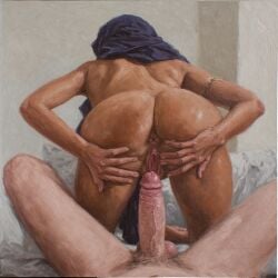 ai_generated dark-skinned_female dark_skin hijab hijabi light-skinned_male light_skin vaginal_penetration