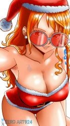 1girls adult adult_female arm_tattoo armpits bare_armpits bare_arms bare_chest bare_shoulders bare_skin bare_thighs big_breasts busty busty_female busty_girl christmas christmas_clothing christmas_hat christmas_headwear christmas_outfit cleavage cleavage_focus collarbone curvaceous curvaceous_body curvaceous_female curvaceous_figure curvaceous_hips curvaceous_thighs curvy curvy_body curvy_female curvy_figure curvy_hips curvy_thighs earrings exposed_armpits exposed_arms exposed_chest exposed_shoulders exposed_skin exposed_thighs female female_focus female_only high_resolution highres hourglass_figure large_breasts lean_figure lips long_hair looking_at_viewer looking_up looking_up_at_viewer mature mature_female nami nami_(one_piece) narrow_waist one_piece orange_eyebrows orange_eyes orange_eyes_female orange_hair orange_hair_female parted_lips plump_breasts shiny_breasts shiny_hair shiny_legs shiny_shoulders shiny_skin shiny_thighs shoulders simple_background slender_body slender_waist slim_waist smile smiley_face smiling smiling_at_viewer solo sunglasses sunglasses_on_head tattoo tattoo_on_arm tattooed_arm thick_thighs thighs upper_body wavy_hair white_background wide_hips zeroart924