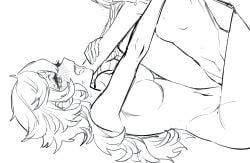 futa_on_female futanari gundam gundam_suisei_no_majo implied_futa intersex miorine_rembran missionary_position mitsu_(tendou_itsuki) nude nude_female nude_futa sex sketch suletta_mercury