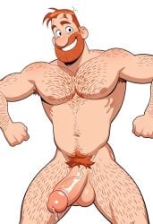 ai ai_generated bara big_penis civitai daddy dilf gay hairy_male huge_cock large_penis male male_focus male_only muscular muscular_male pete_mcgee solo_male the_ghost_and_molly_mcgee