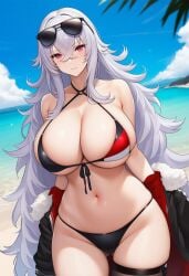 1girls ai_generated bikini curvy huge_breasts looking_at_viewer tagme