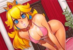princess peach from mario (series) by crazyfishbones