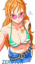 1girls adult adult_female arm_tattoo arm_up armpits bare_armpits bare_arms bare_belly bare_chest bare_hands bare_hips bare_midriff bare_navel bare_shoulders bare_skin belly belly_button big_breasts breasts busty busty_female cleavage clothing collarbone curvaceous curvaceous_body curvaceous_female curvaceous_figure curvaceous_hips curvy curvy_body curvy_female curvy_figure curvy_hips exposed_armpits exposed_arms exposed_belly exposed_chest exposed_hips exposed_midriff exposed_navel exposed_shoulders exposed_skin female female_focus female_only hand_up high_resolution highres hourglass_figure large_breasts lean_figure long_hair looking_at_viewer looking_up looking_up_at_viewer mature mature_female midriff nami nami_(one_piece) narrow_waist navel one_piece orange_eyebrows orange_eyes orange_eyes_female orange_hair orange_hair_female shoulders simple_background slender_body slender_waist slim_waist smile smiley_face smiling smiling_at_viewer solo standing sunglasses sunglasses_on_head tattoo tattoo_on_arm tattooed_arm upper_body white_background wide_hips zeroart924