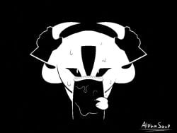 1girls alphasoup animated astigmatism blowjob female live2d monster monster_girl oral penis pov tagme undertale video xenophilia