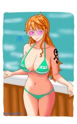 1girls adult adult_female ahoge almost_naked almost_nude antenna_hair arm_tattoo bare_arms bare_belly bare_chest bare_hands bare_hips bare_legs bare_midriff bare_navel bare_shoulders bare_skin bare_thighs belly belly_button blurred_background blurry_background breasts busty busty_female cleavage collarbone curvaceous curvaceous_body curvaceous_female curvaceous_figure curvaceous_hips curvy curvy_body curvy_female curvy_figure curvy_hips elbows exposed_arms exposed_belly exposed_chest exposed_hips exposed_legs exposed_midriff exposed_navel exposed_shoulders exposed_skin exposed_thighs female female_focus female_only fingers groin high_resolution highres hourglass_figure large_breasts lean_figure long_hair looking_at_viewer mature mature_female midriff mostly_nude naked naked_female naked_woman nami nami_(one_piece) narrow_waist navel nearly_nude nude nude_female nudity one_piece orange_eyebrows orange_eyes orange_eyes_female orange_hair orange_hair_female practically_nude shoulders slender_body slender_waist slim_waist solo standing sunglasses sunglasses_on_head tattoo tattoo_on_arm tattooed_arm thick_thighs thighs upper_body wavy_hair wide_hips zeroart924