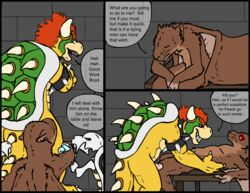 axelbat bowser comic dry_bones green_shell horns koopa male male_only mario_(series) nintendo shell spiky_shell tagme
