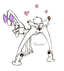 anthro anus ass babs_bunny back_view barefoot bent_over disembodied_hand female fur furry heart mammal pussy rabbit solo_focus spread_anus spread_pussy swebe tagme tiny_toon_adventures uncensored