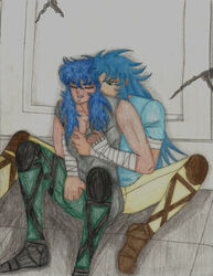 cassandra-de-piscis gemini_saga saint_seiya scorpio_milo