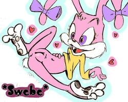 anthro babs_bunny female female_only fur furry mammal rabbit solo swebe tagme tiny_toon_adventures uncensored