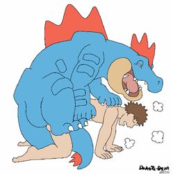 2010 2boys anal anal_sex animated brock_(pokemon) dakota-bear feral feral_on_human feral_on_male feral_penetrating feral_penetrating_human feraligatr gay human human_penetrated male male_only pokemon pokephilia tagme